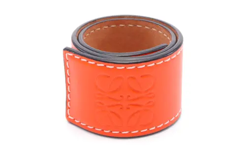 LOEWE Calfskin Wristbands Women's Orange