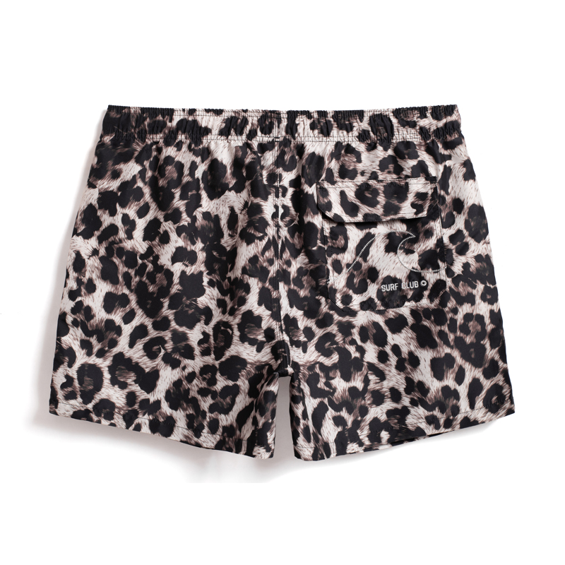GAILANG Beach Shorts Men’s Leopard Print