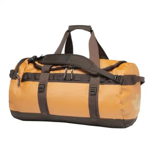 THE NORTH FACE 65L One Shoulder Crossbody Handbag Travel Bag Outdoor Bag Recycled Nylon Coffee & Khaki Unisex