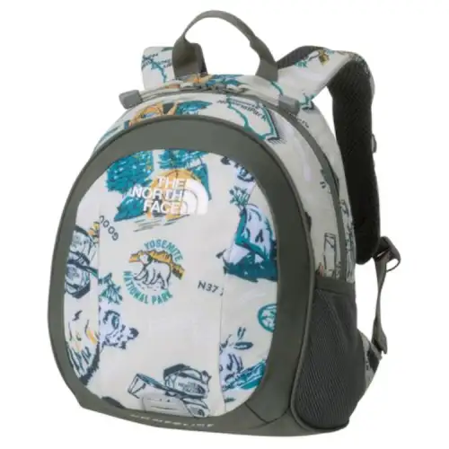 THE NORTH FACE 8L Backpack Outdoor Bag Recycled Nylon Beige & Multicolor Men's