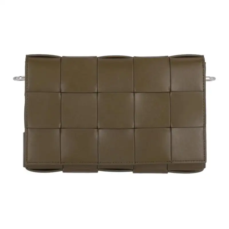 Bottega Veneta Leather Crossbody Bag, Shoulder Bag Men's Green