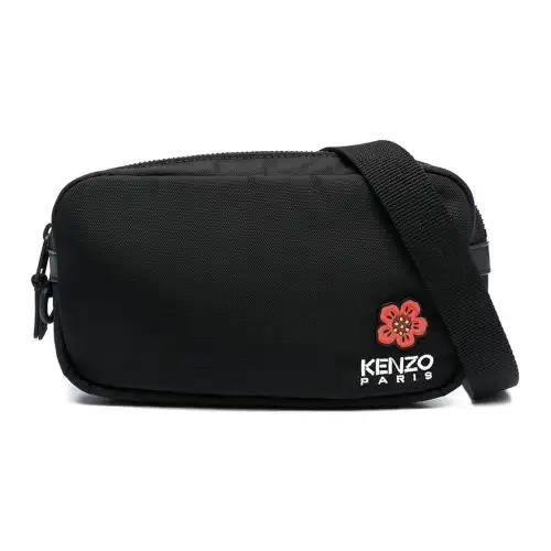 KENZO Nylon Fanny Pack, Shoulder Bag, Crossbody Bag Regular Men's Black