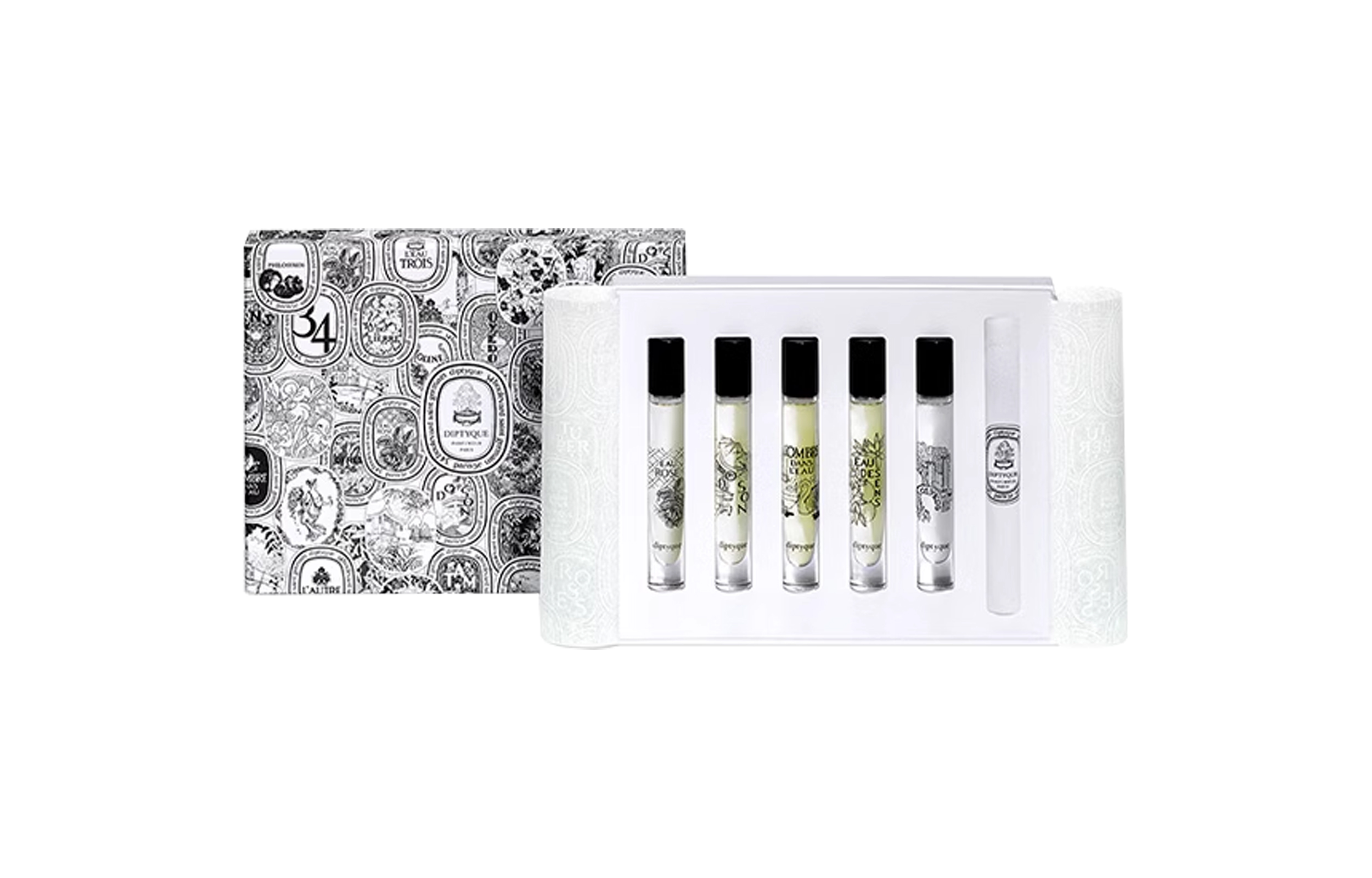 Diptyque, perfume sample contains rose, set, fig color, 7.5 ml