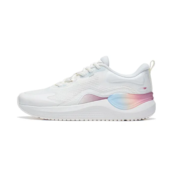 LINING EazGo Running Shoes Women's Low-Top Champagne White