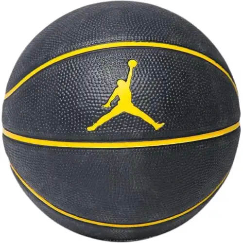 Jordan PU basketball, sweat-absorbent and non-slip, delicate touch, black and yellow, No. 3 training