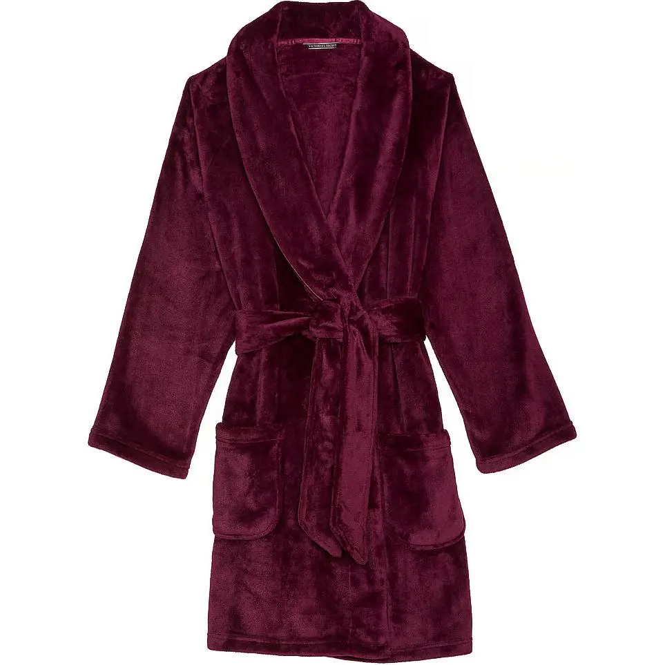 Victoria's Secret Short Cozy Robe/Kir Sleep Robe Women's Purple
