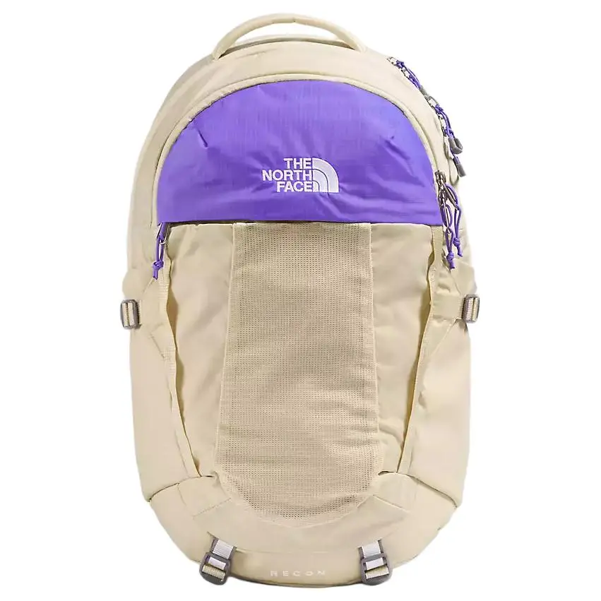 THE NORTH FACE 30L Mountaineering Bag Backpack Outdoor Bag Recycled Polyester Beige & Purple Unisex