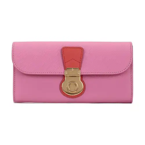 Burberry Leather Wallet Women's Pink