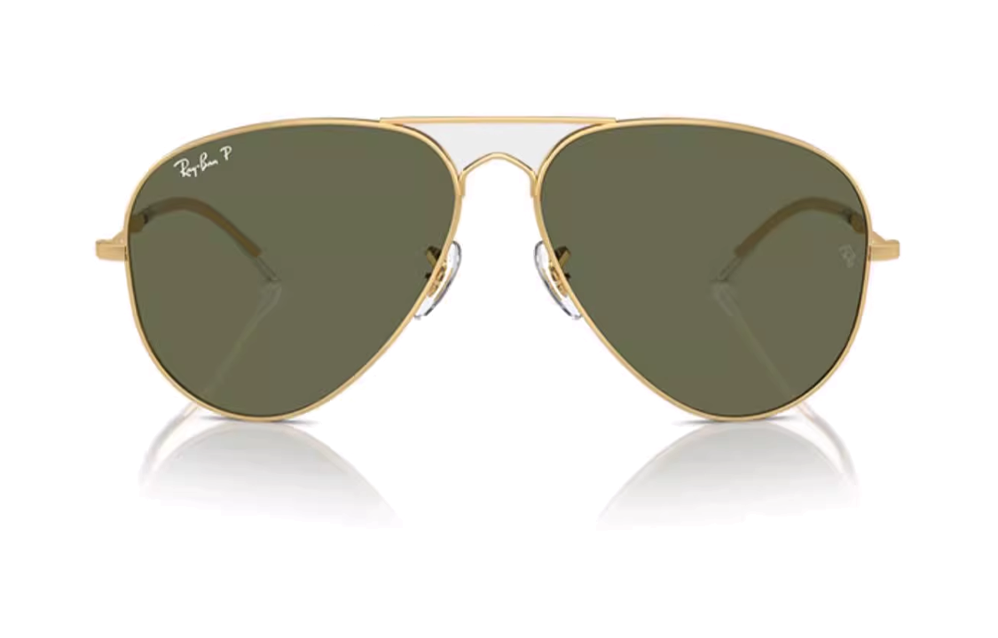 Солнцезащитные очки RayBan (золотистые) — фото 3