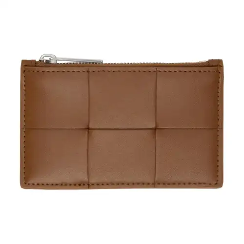 Bottega Veneta Grain Lambskin Wallet Women's Brown