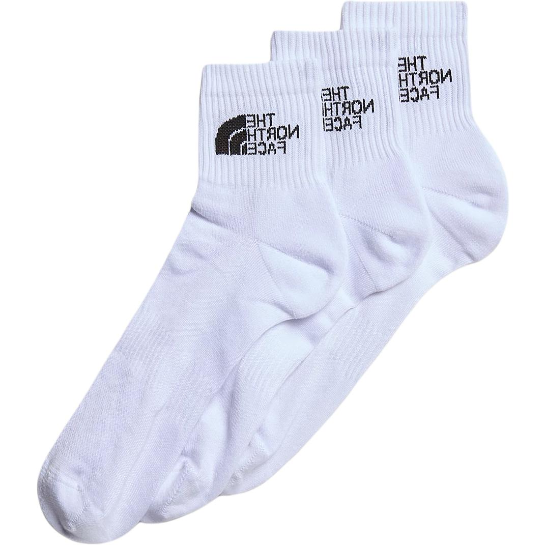 THE NORTH FACE MULTI SPORT CUSHION 1/4 SOCKS Ankle Socks Women’s 3 Pack White