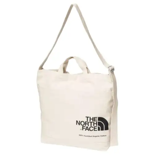 THE NORTH FACE 16L Shoulder Bag Outdoor Bag Organic Cotton Beige & Black Unisex