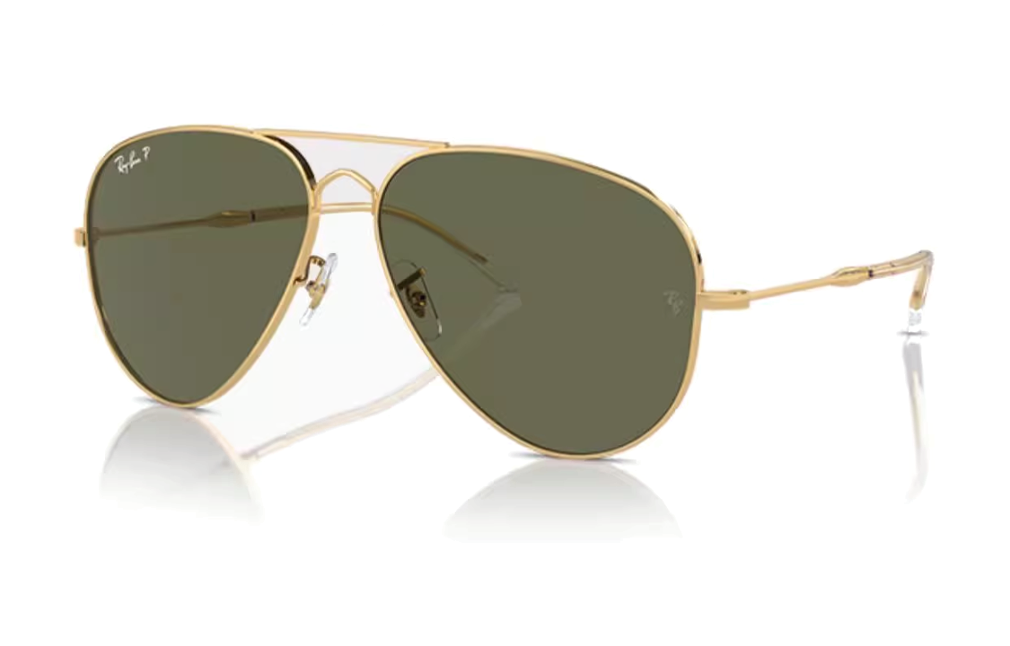 Солнцезащитные очки RayBan (золотистые)