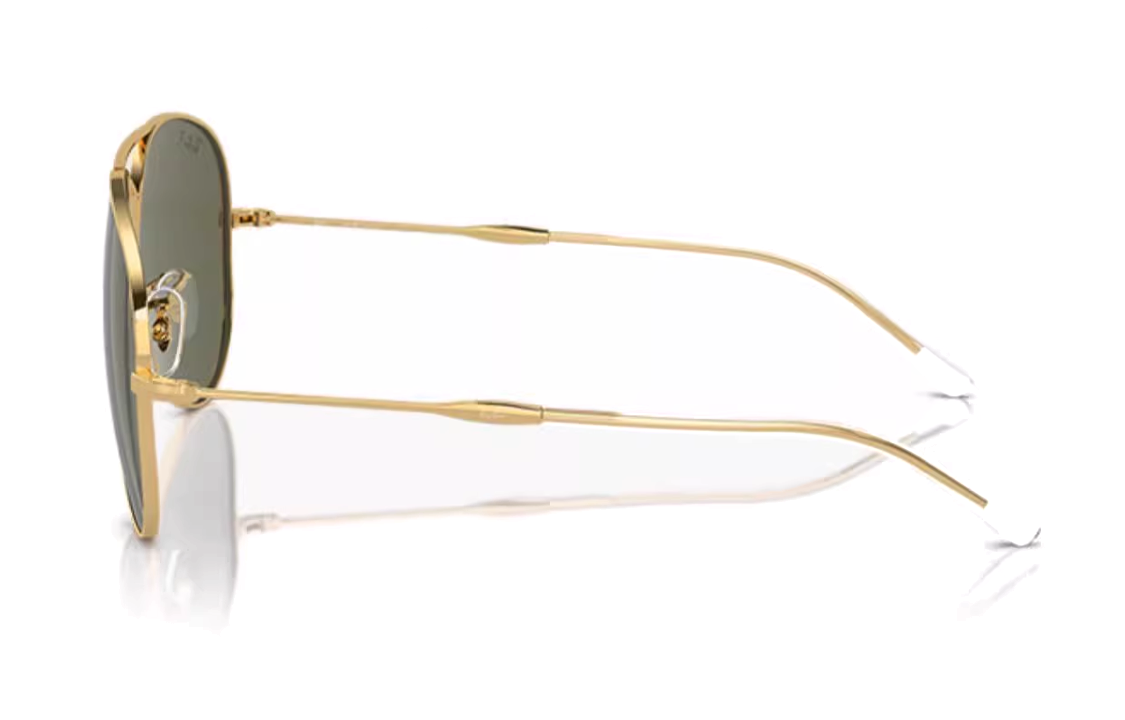 Солнцезащитные очки RayBan (золотистые) — фото 4