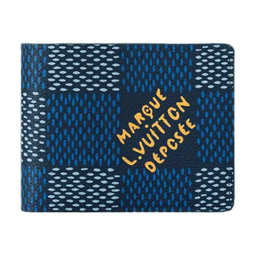 LOUIS VUITTON Multiple Wallet Damier Heritage Blue