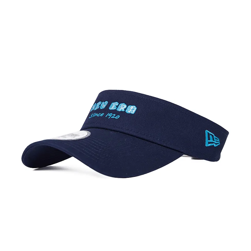 New Era Cotton Visor Cap Unisex Navy Blue