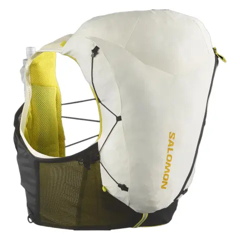 SALOMON 12L Mountaineering Bag Backpack Outdoor Bag Nylon Vanilla Ice & Black Unisex