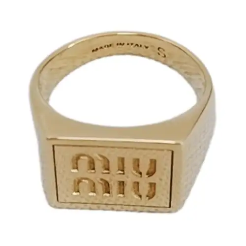 MIU MIU Metal Rings Women's Gold