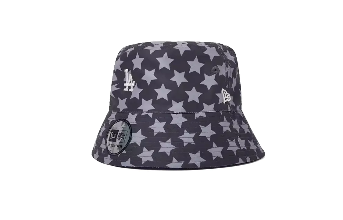 New Era Polyester Bucket Hats Unisex Black