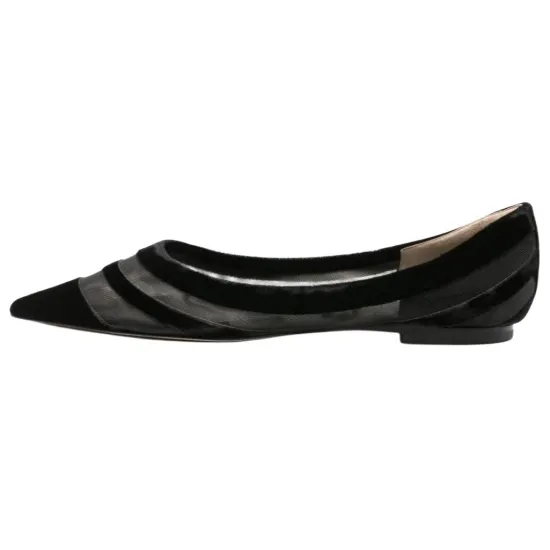 Jimmy Choo Love Tulle-trim Ballerina Shoes