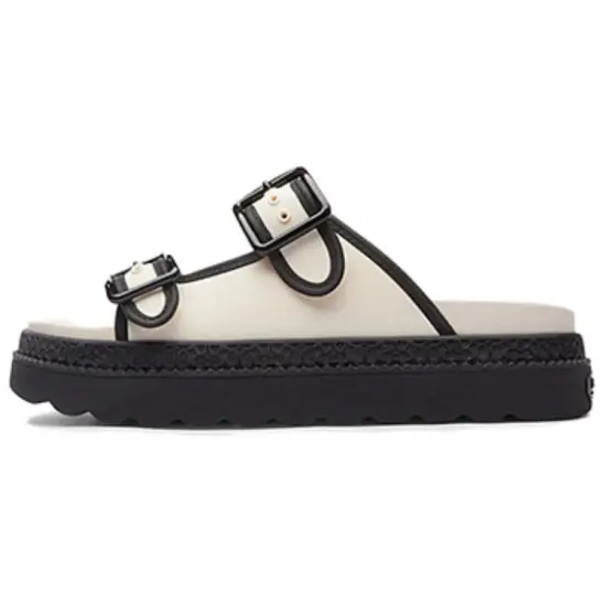 COACH Slide Slippers Women's Chalk White