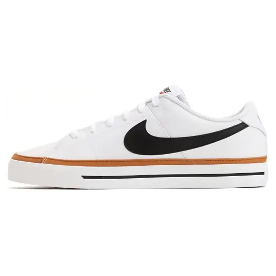 Nike Court Legacy Skateboarding Shoes Men Low-top White, Purple And Yellow