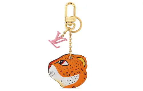 LOUIS VUITTON X Sun Yitian Animogram Leopard Key Holder And Bag Charm