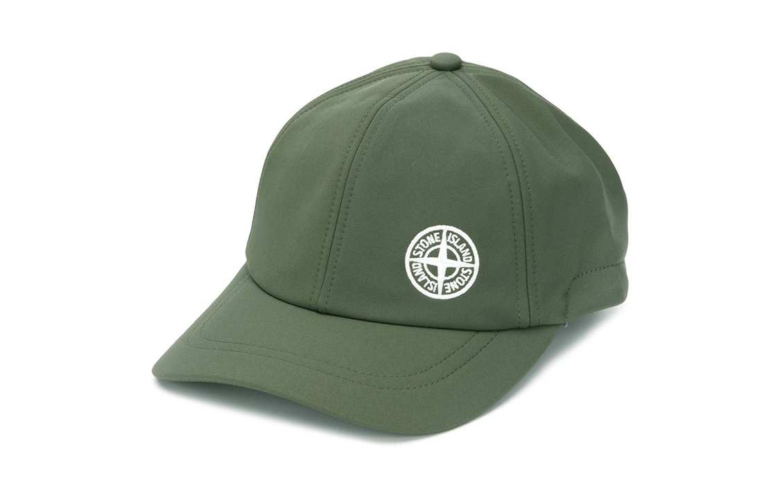STONE ISLAND Polyester, Elastic Rubber Baseball Caps Men's Green