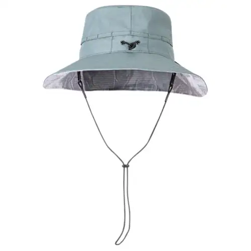 Anta Polyester Bucket Hats Women's Black/Silver Green