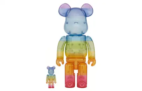 BE@RBRICK Dogs rainbow transparent trendy doll