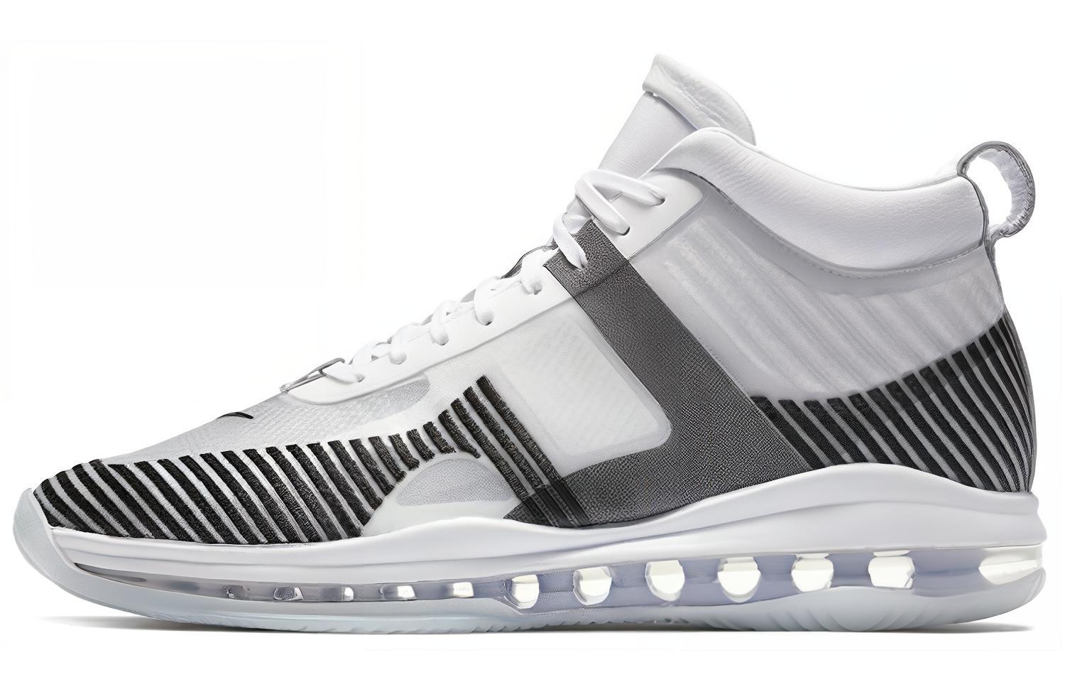 John Elliott x Nike LeBron Icon полностью Поглощение амортизации ткани с ладоном нескользящие средней высоты Баскетбол мужской стиль Пепел белый