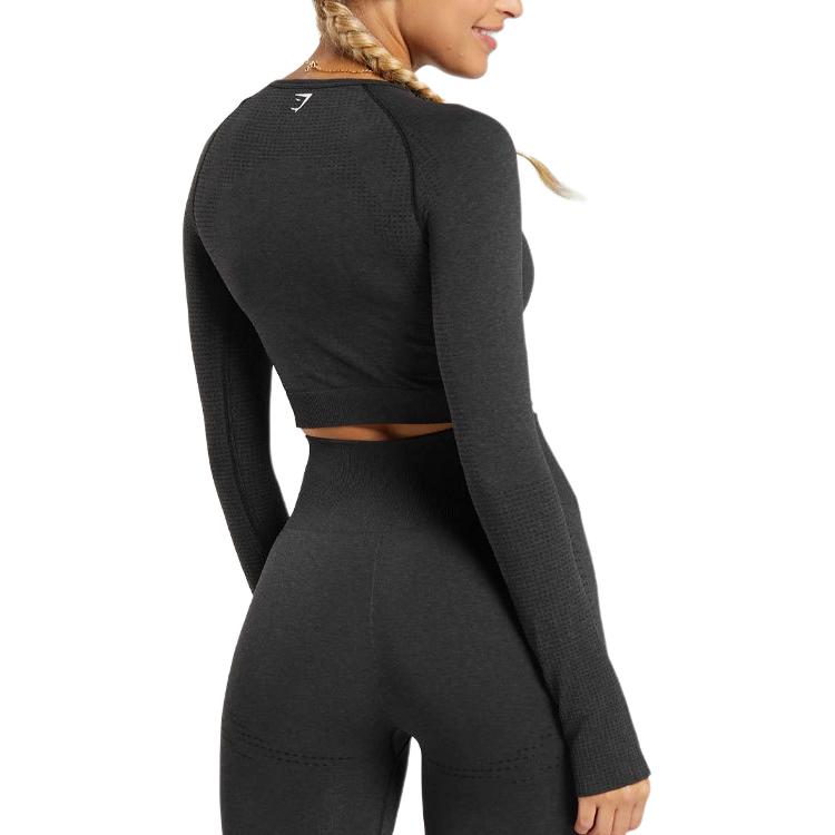 GYMSHARK Workout Clothing Unisex Black Marlstone