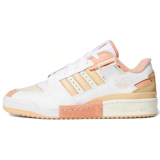 Adidas Originals Forum Exhibit Low Cream Halo Amber