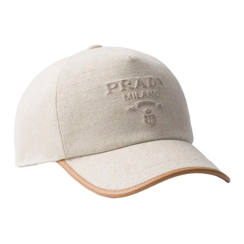 PRADA Logo debossed Baseball Cap