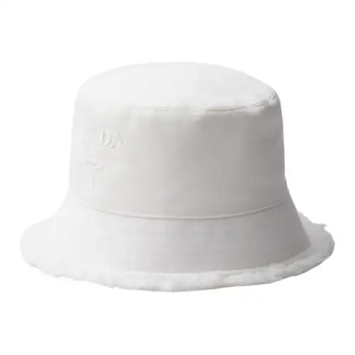 Prada logo-embroidered bucket hat