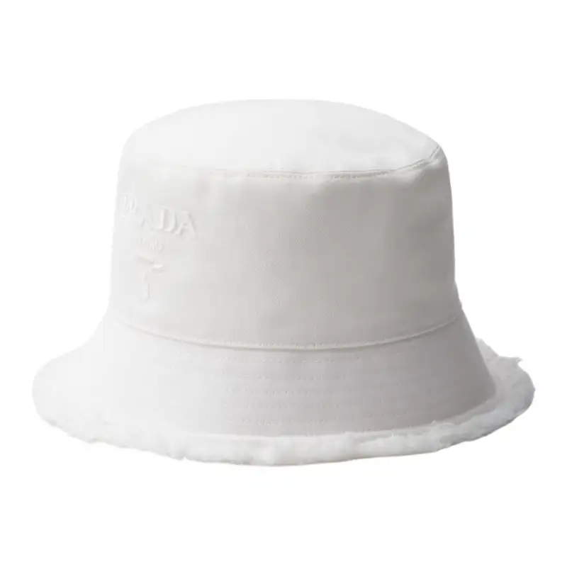 Prada logo-embroidered bucket hat