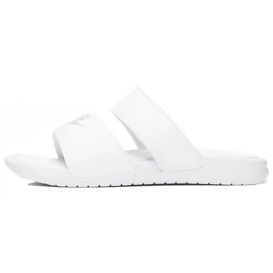Nike Benassi Duo Ultra White Metallic Silver Women's