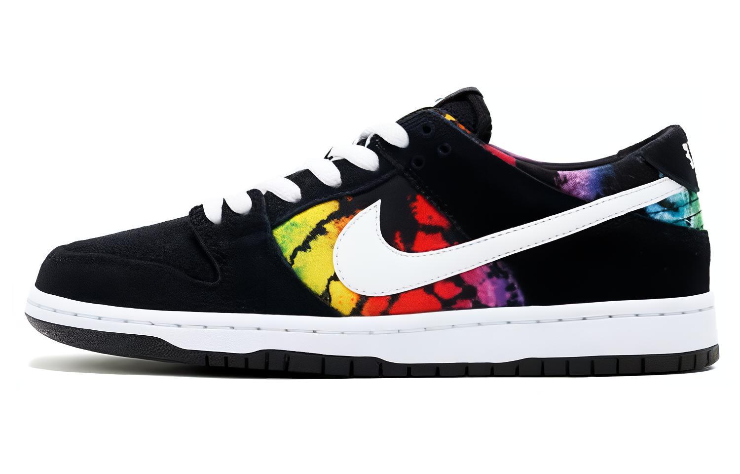 Кеды Nike Dunk SB IW Tie-Dye (черно-разноцветные) — фото 1