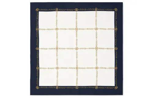 Gucci Interlocking G Gucci chain silk pocket square