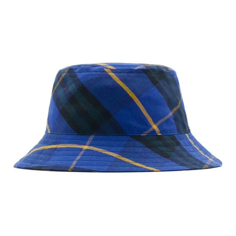Burberry Checked Cotton Bucket Hat