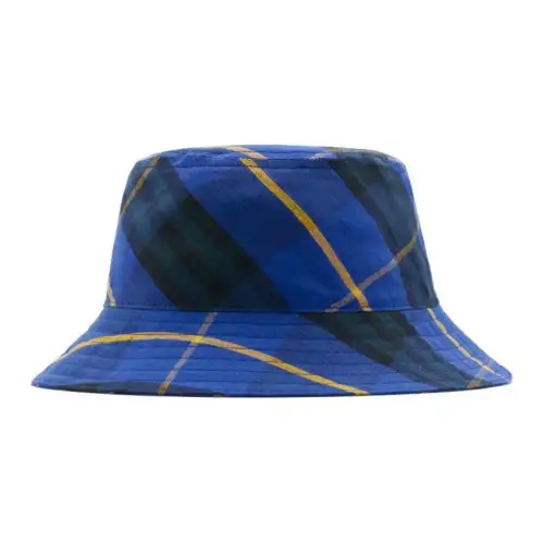 Burberry Checked Cotton Bucket Hat