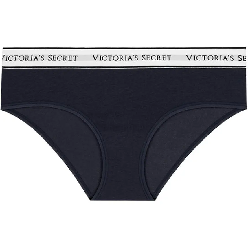 Victoria's Secret Letter Belt Comfortable Underwear Briefs Women's 1 Pack Deep Sea Blue