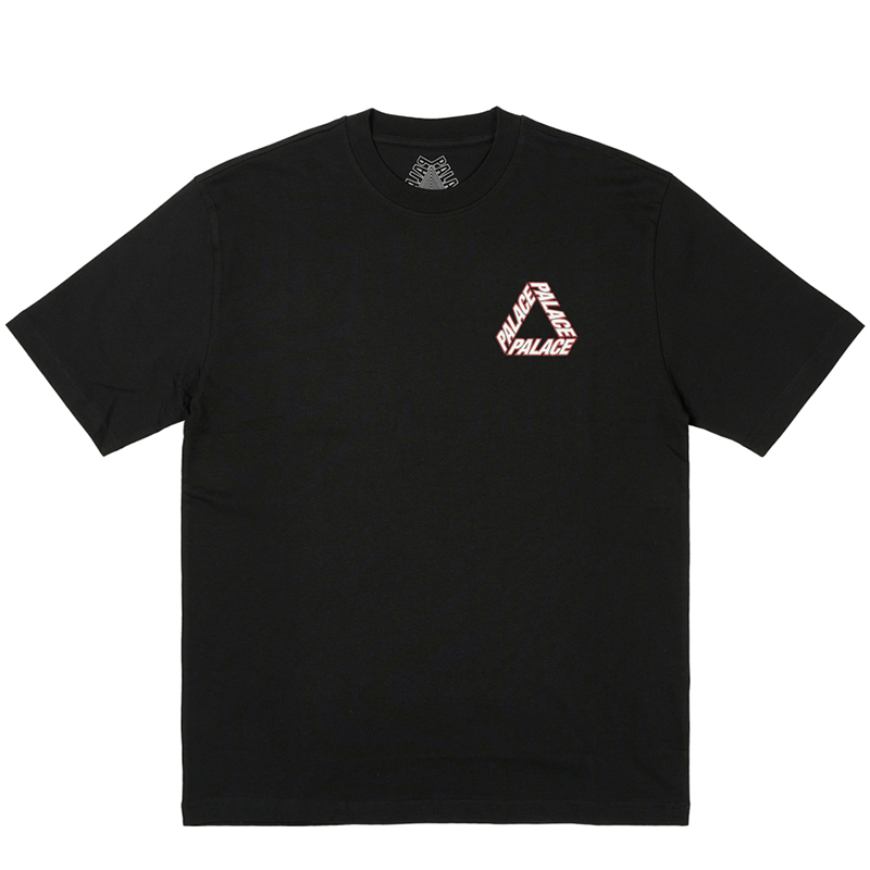 Футболка PALACE SS24 P-3 Outline T-Shirt Logo (черная) — фото 2