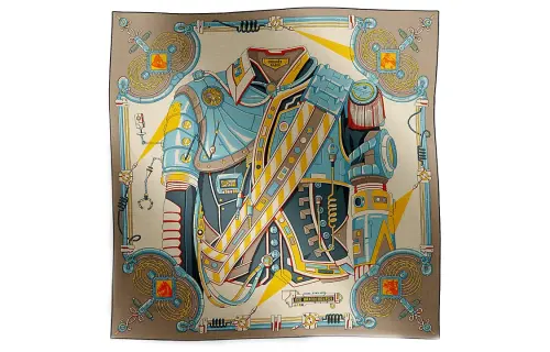 HERMES Cashmere, Mulberry Silk Scarves Unisex Brown