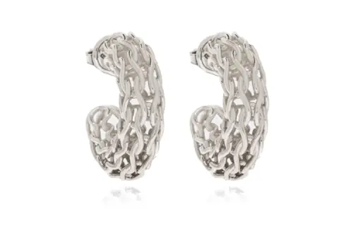 Bottega Veneta Silver Earrings Women's Silver