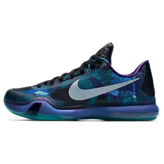 Nike Kobe 10 Basketball Shoes Men Low-top Blue/violet
