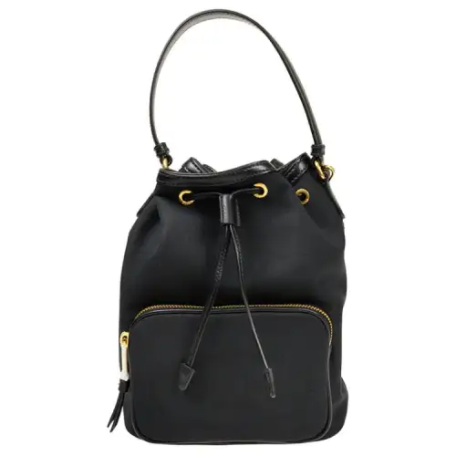 PRADA Nylon Bucket Bag, Shoulder Bag, Crossbody Bag, Handbag Men's Black