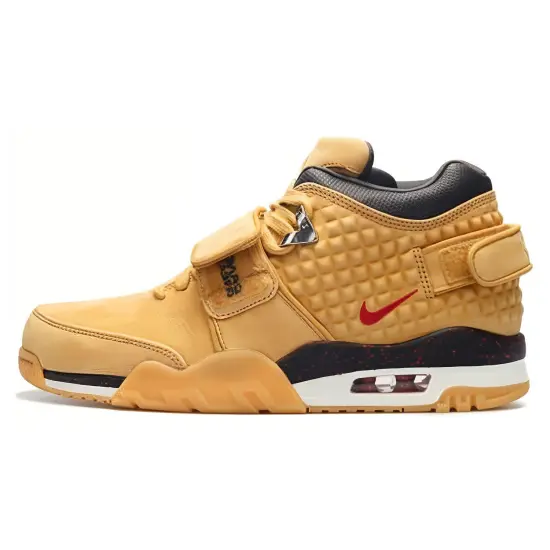 Nike Air Cruz Vintage Basketball Shoes Men Mid-top Sports Red/Black/Sail Color