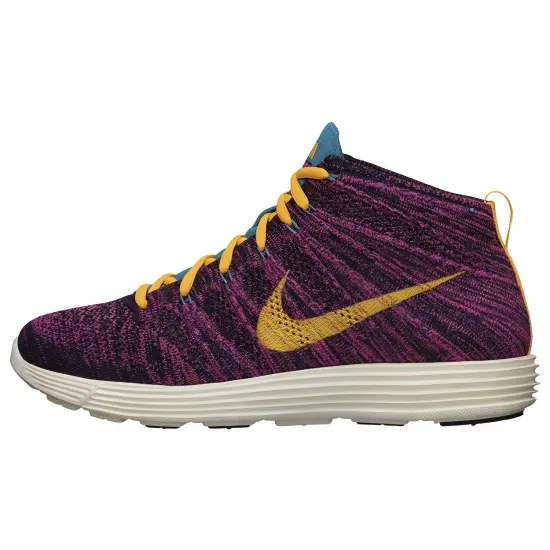 Nike Lunar Flyknit Chukka Grand Purple Laser Orange