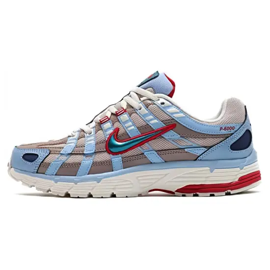 Nike P-6000 Grey Blue Red Women's